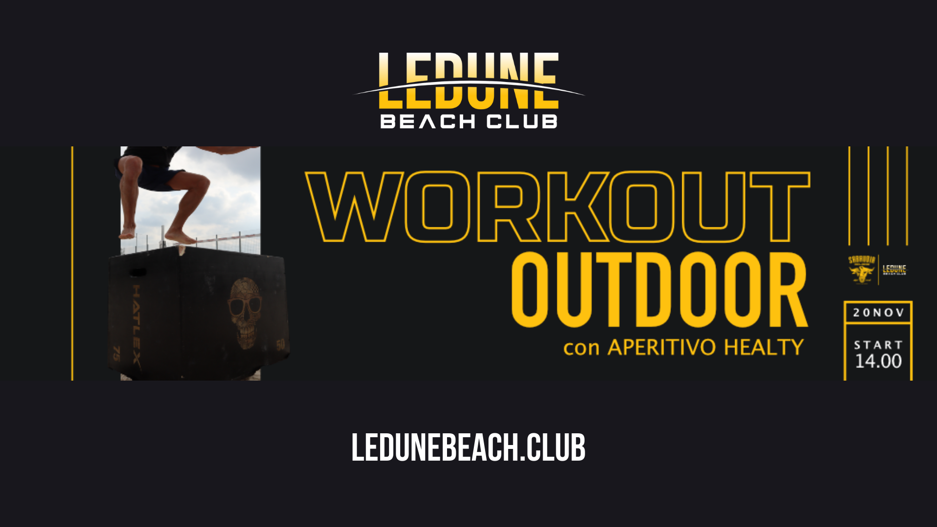 Workshop con Allenamento Outdoor con Stefano Carosso Le Dune Beach Club