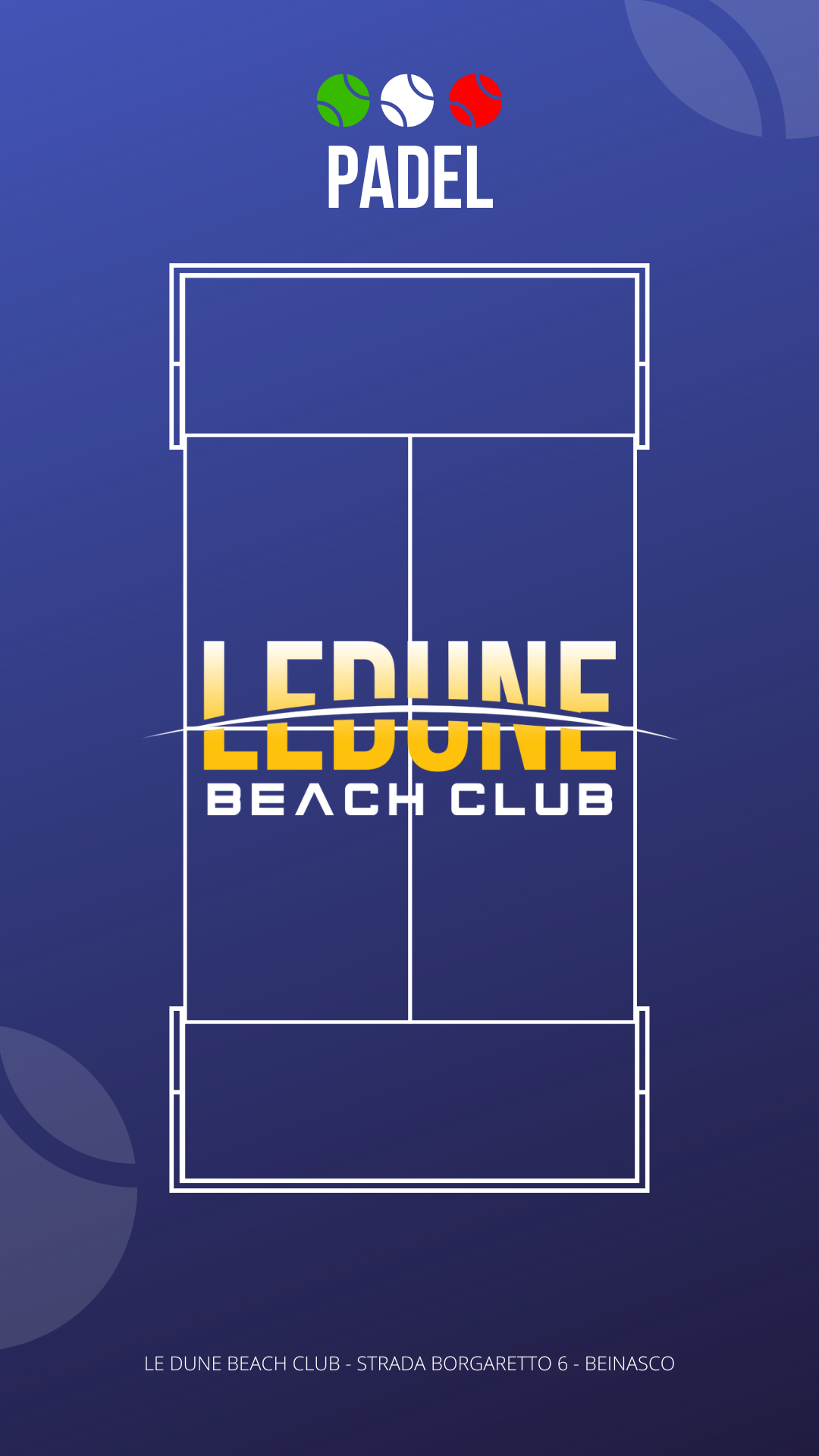 Padel - Le Dune Beach Club